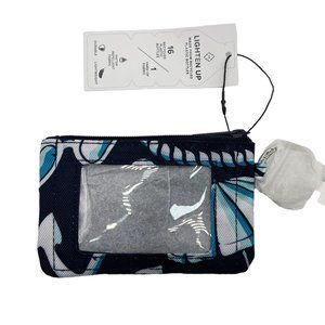 Vera Bradley Lighten Up Zip ID Case in Shore Enough